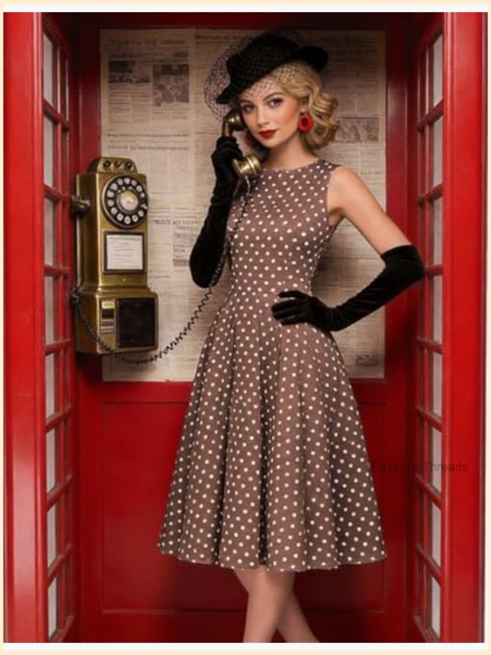 Sleeveless O-Neck A-Line Midi Swing Dress Zip Back - Picture 2 of 7